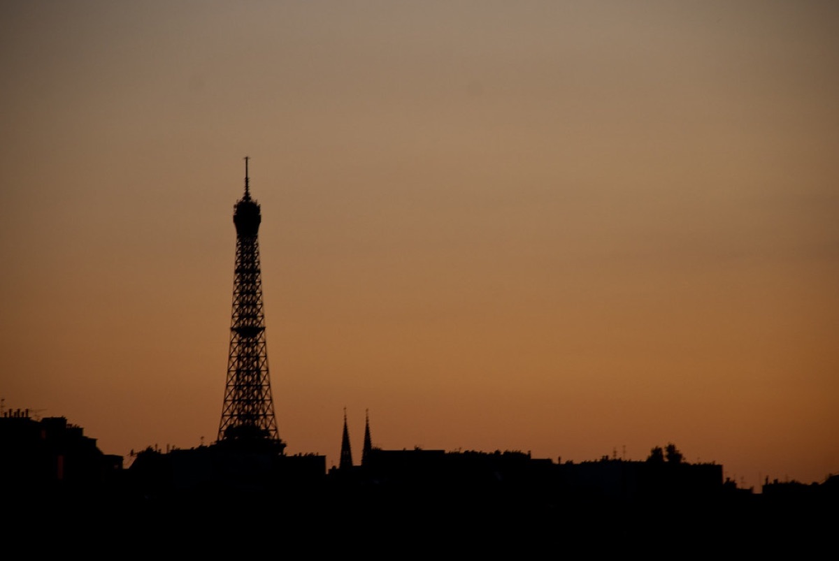 Eiffel Tower at sunset