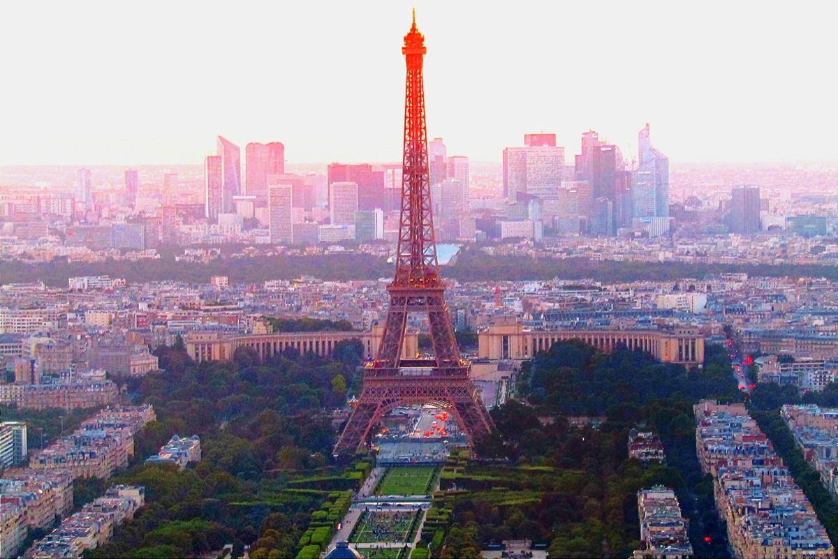 Eiffel Tower sunset