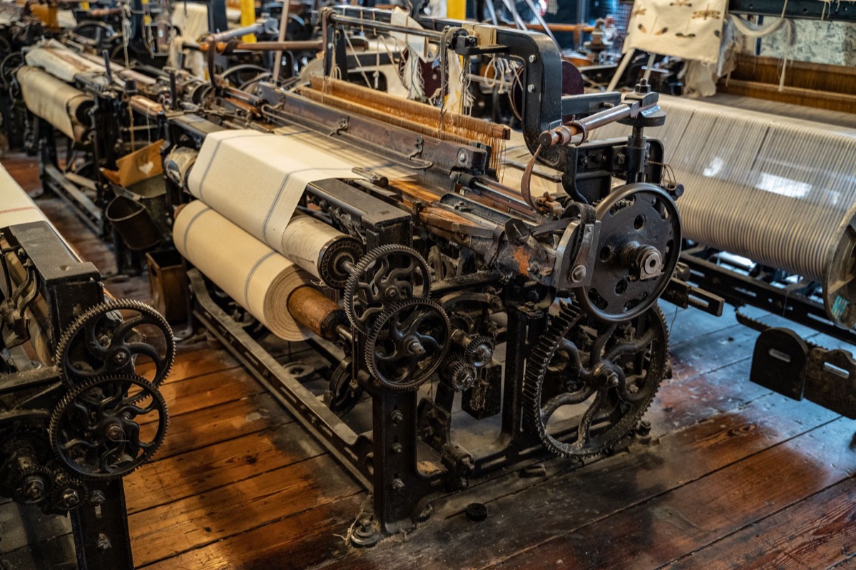 Franse fabriek met machines