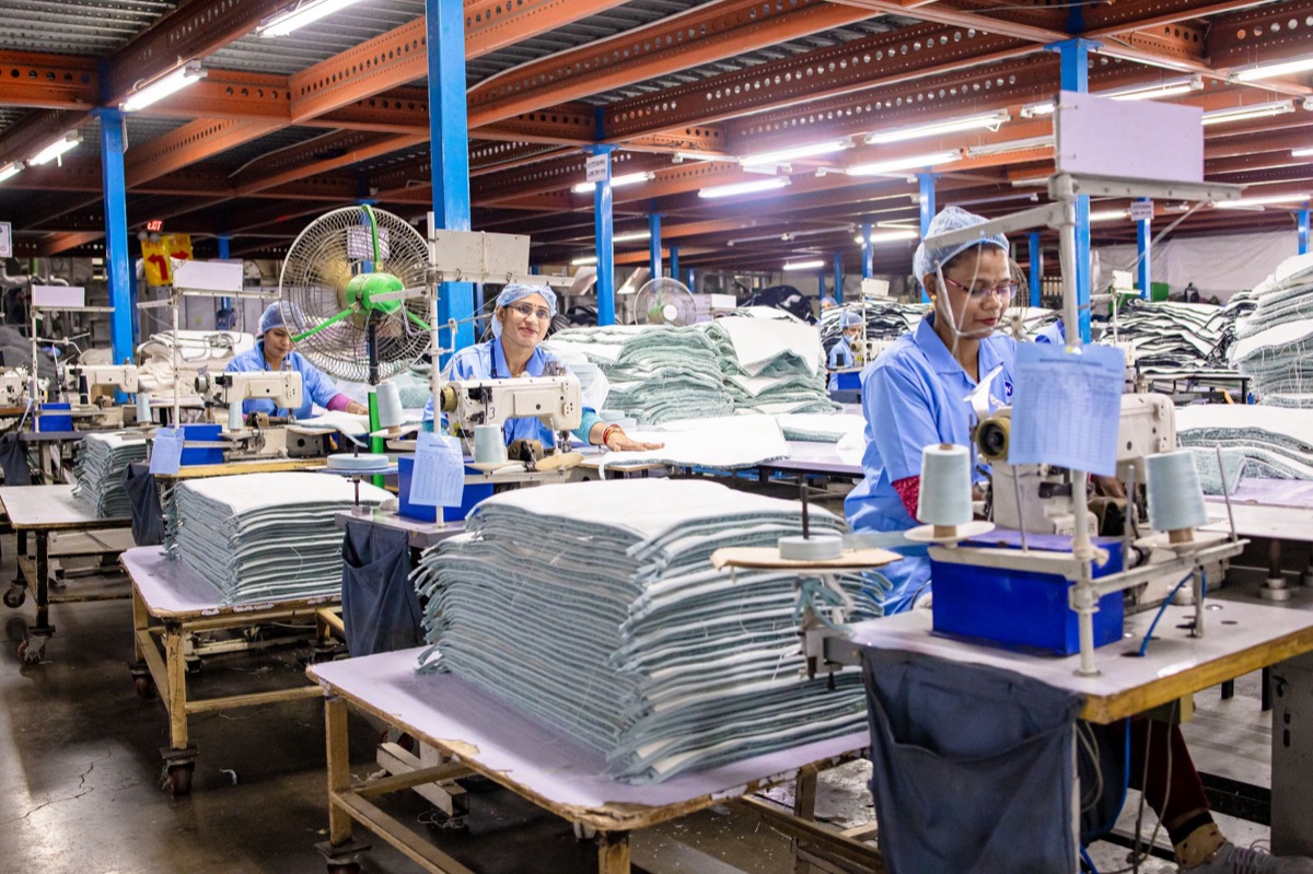 french factory floor with workers