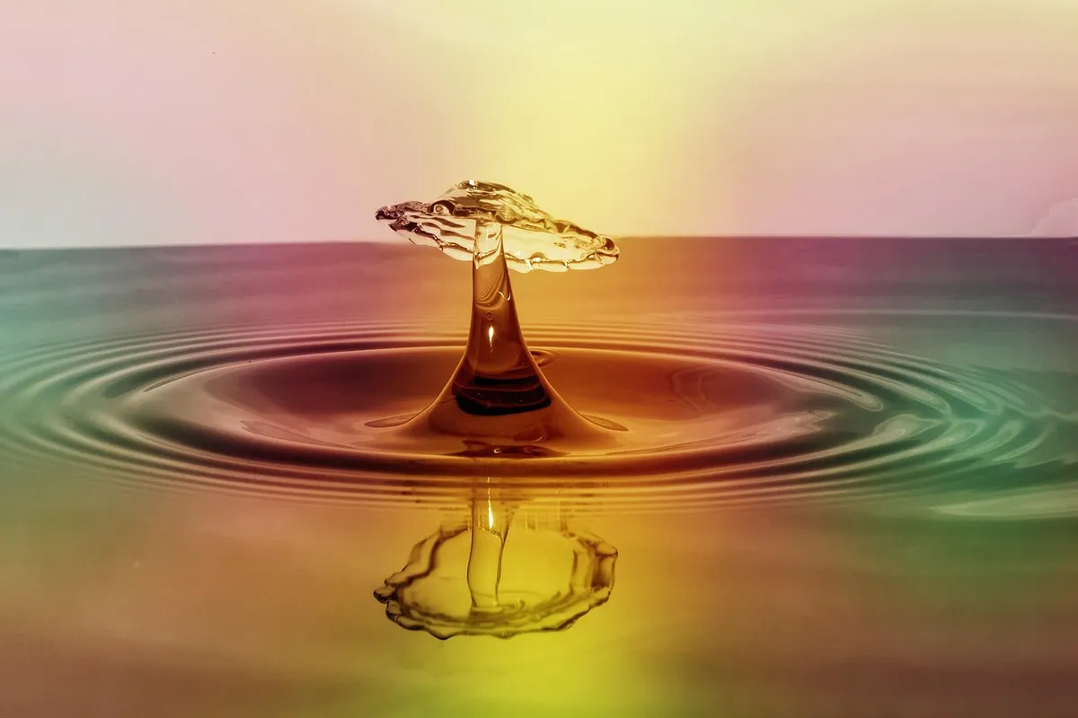 drop, splash, impact, ripples, water, ripple effect, waves, macro, drip, liquid, surface tension, surface, water surface, droplet, nature, colorful, drop of wat