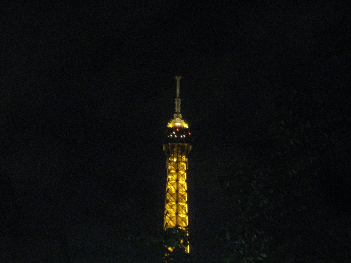 eiffel tower at night