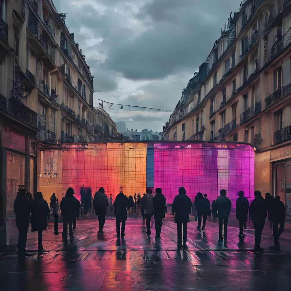 gráficos de composição da população de Paris moderna