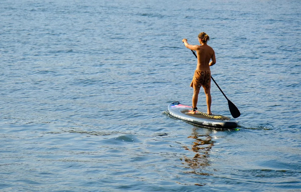 stand up paddling, nature, flow, water, leisure time, sports, move, water sports, trend sport